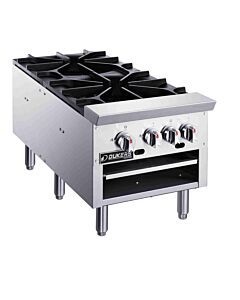 Dukers DCSPB2 Commercial Four Burner Gas Stock Pot Range - 160,000 BTU - USA