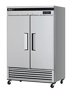 Turbo Air TSR-49SD-N6 Super Deluxe 54" Bottom Mounted Solid Door Reach-In Refrigerator with LED Lighting - CA