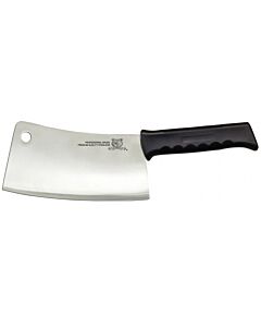 Omcan Stainless Steel Cleaver with Polypropylene Black Handle