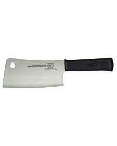 Omcan 6" Stainless Steel Cleaver with Polypropylene Black Handle, 3-1/8" Wide - CA