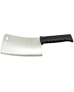 Omcan 9" Stainless Steel Cleaver with Polypropylene Black Handle, 4-3/8" Wide - CA