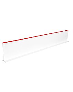 Omcan 5" x 30" White Divider with Red Beading - USA