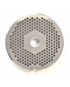 Omcan European Style #22 stainless steel plate, hubless, 3.2mm (1/8") - one notch/ round