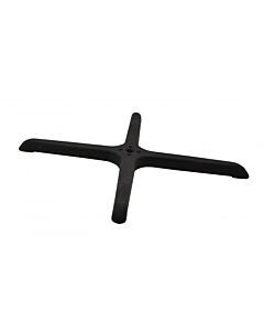 Omcan 22" x 22" Metal Cross Shaped Black Table Base
