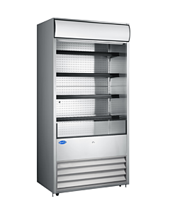 Zanduco 36" Grab-and-Go Open Refrigerated Floor Self-Serve Display Case with 520L Capacity - 120V, 1340W - CA