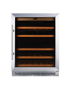 Zanduco 23" Single Zone Wine Cooler with 51 Bottle Capacity and Stainless Steel Door - 115V, 103W - CA