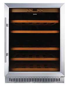 Zanduco 23" Single Zone Wine Cooler with 51 Bottle Capacity and Stainless Steel Door - 115V, 103W - CA