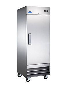Zanduco 29" Single Door Stainless Steel Reach-In Freezer with 650L Capacity - 110V, 1/2 HP - USA