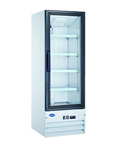 Zanduco 22" Single Swing Glass Door Merchandiser Refrigerator with 9.1 cu.ft. Capacity - White, 110V - USA