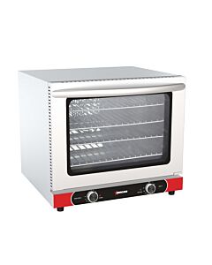 Omcan 22" Light-Medium Duty Half-Size Countertop Convection Oven with Manual Control and 66L Capacity - 220V, 4500W