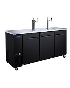 Zanduco 73" Three-Door Kegerator/Beer Dispenser with 2 Taps and 556L Capacity - 115V - CA