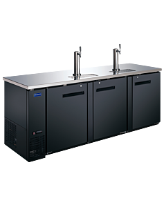 Zanduco 90" Three-Door Kegerator/Beer Dispensers with 2 Taps and 916L Capacity - 115V - CA