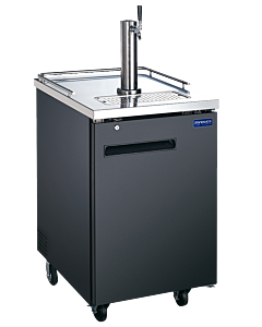 Zanduco 24" Single Solid Door Kegerator/Beer Dispenser with 1 Tap and 170L Capacity - 115V - CA