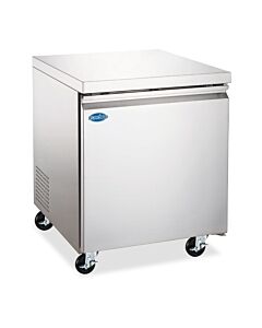 Zanduco 27" Single Door Stainless Steel Undercounter Freezer with 177L Capacity - 115V - USA