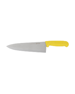 Omcan 8" Medium Cook Knife with Yellow Polypropylene Handle - CA