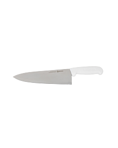 Omcan 8" Medium Cook Knife with White Polypropylene Handle - CA