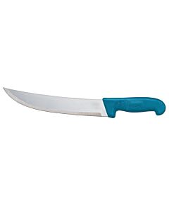 Omcan 10" Steak Knife with Blue Polypropylene Handle - USA