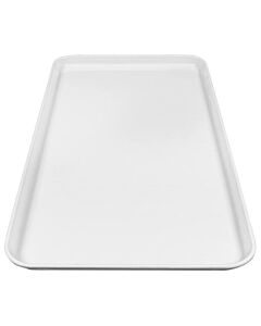 Cambro 1224MT148 Rectangular Market Display Pan / Tray 12" x 24" x 3/4" - White - CA