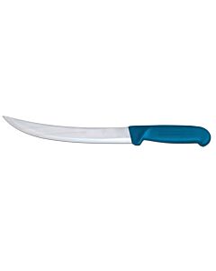 Omcan 8" Breaking Knife with Blue Polypropylene Handle - USA