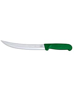 Omcan 8" Breaking Knife with Green Polypropylene Handle - USA