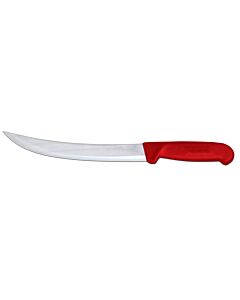 Omcan 8" Breaking Knife with Red Polypropylene Handle - USA