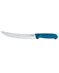 Omcan 10" Breaking Knife with Blue Polypropylene Handle - USA