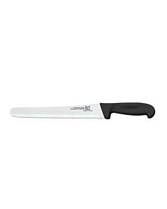 Omcan 10" Curved Wave Slicer, Black, Greban Knife