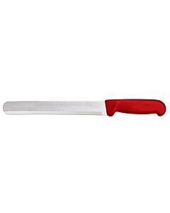 Omcan 12" Slicer Straight Knife with Red Polypropylene Handle - USA