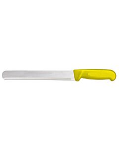 Omcan 12" Slicer Straight Knife with Yellow Polypropylene Handle - USA