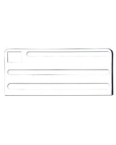 Omcan White Insert for Extra Small Stainless Steel Knife Racks - USA
