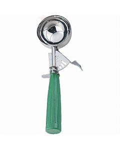 Omcan Ice Cream Scoop 3 1/4 OZ Size 12 Green