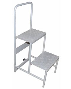 Omcan Heavy-Duty Step Ladder with Bar