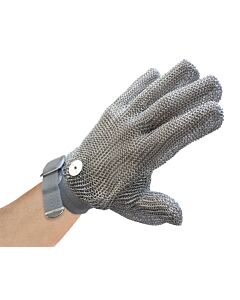 Omcan 5 Finger Mesh Glove, Reversible - XS, Grey Strap - CA