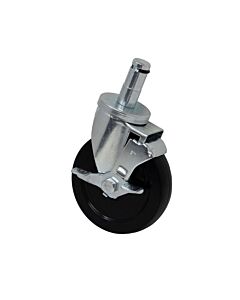 Zanduco 5" Wire Shelf Caster With Brakes - USA