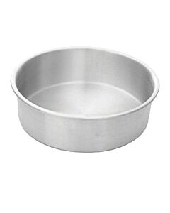 Omcan 8" x 3" Round Aluminum Cake Pan - USA