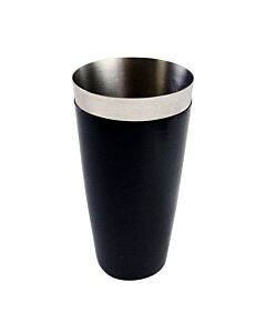 Omcan 28 oz. Stainless Steel Bar Shaker Cup with Black PVC Exterior