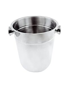 Omcan 8 Qt. Stainless Steel Wine Bucket with Knob Handle - USA