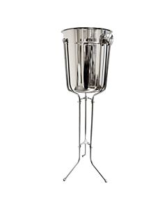 Omcan Chrome-Coated Wine Bucket Folding Stand for 8 qt. Wine Buckets