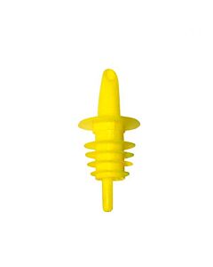 Omcan Yellow Economy Free-Flow Pourer - 12/Pack - USA