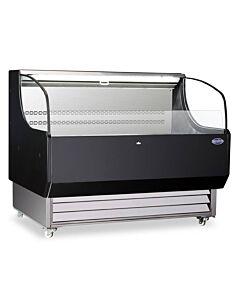 Zanduco 52" Open Refrigerated Floor Display Case Self-Serve with 13.07 cu. ft.