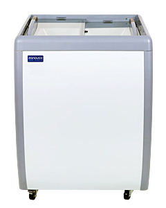 Zanduco 26'' Ice Cream Display Chest Freezer with Flat Glass and 156L Capacity - 110V - USA