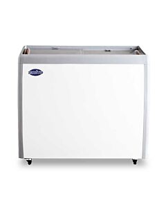 Zanduco 39" Ice Cream Freezer With Flat Glass Top 9.5 cu ft - USA