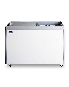 Zanduco 50 Ice Cream Freezer With Flat Glass Top 13.1 cu ft - USA
