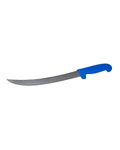 Omcan 12″ Slim Curved Steak Knife - Blue Handle