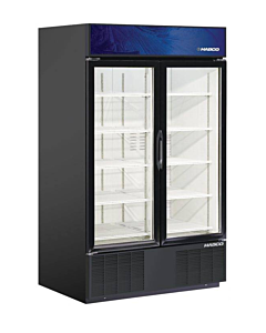 HABCO ESM46HC 24" Double Swing Glass Door Refrigerator 46 Cu.Ft - 115V, 0.25HP - USA