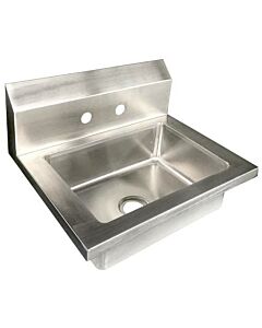 Zanduco 14.5" x 14" x 18" Fabricated Stainless Steel Handsink with Bowl Size 14" X 10" X 5" NSF