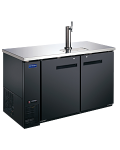 Zanduco 59" Two-Door Kegerator/Beer Dispensers with 1 Tap and 547L Capacity - 115V - CA