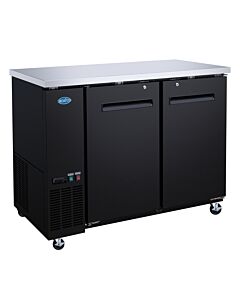 Zanduco 48" Two Solid Door Back Bar Refrigerator - 335L - CA