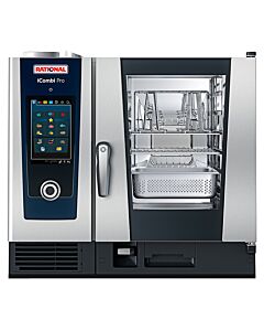 Rational CB1ERRA.0000214 iCombi Pro 6 Pan Half-Size Electric Combi Oven with Touch Screen Controls - 208/240V, 1 Phase