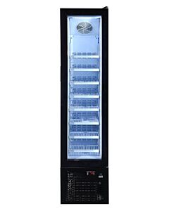 Zanduco 16.5" Single Glass Door Reach In Merchandiser Freezer - 105L - CA